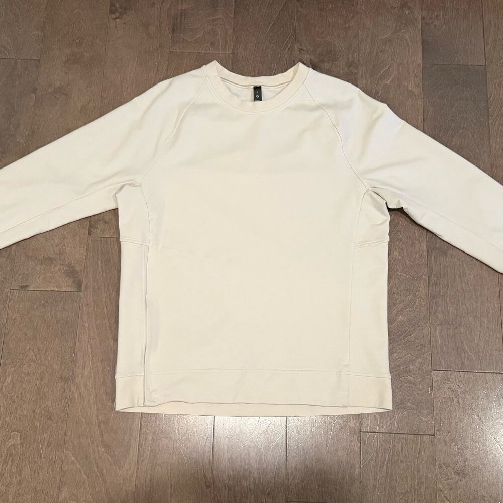 Men's Lululemon City Sweat Crew (Cream / "Bone" Size M)